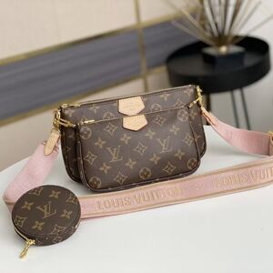 Louis Vuitton Multi Pochette Accessoires Pink Strap